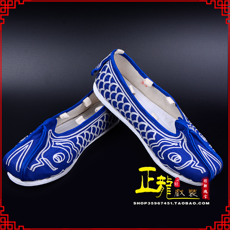 南阳戏鞋舞台演出鞋水路英雄三义斋布底鱼鳞洒