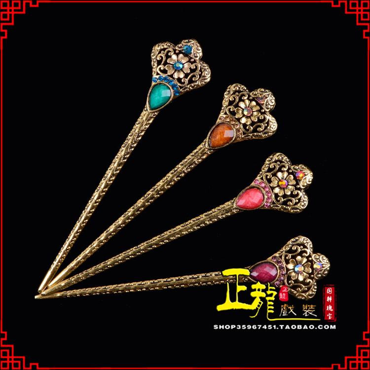 南阳头饰老旦青衣员外夫人簪子 老旦发簪