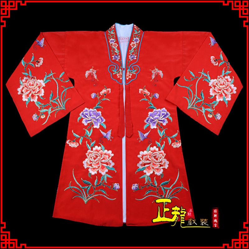 南阳青衣花旦戏服 好绉小叶牡丹女披